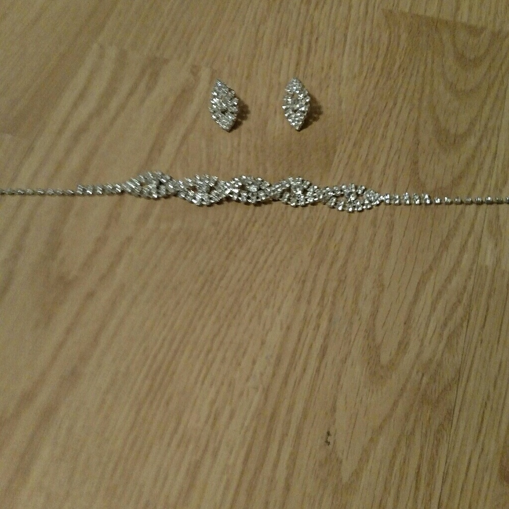 Matching necklace and earrings